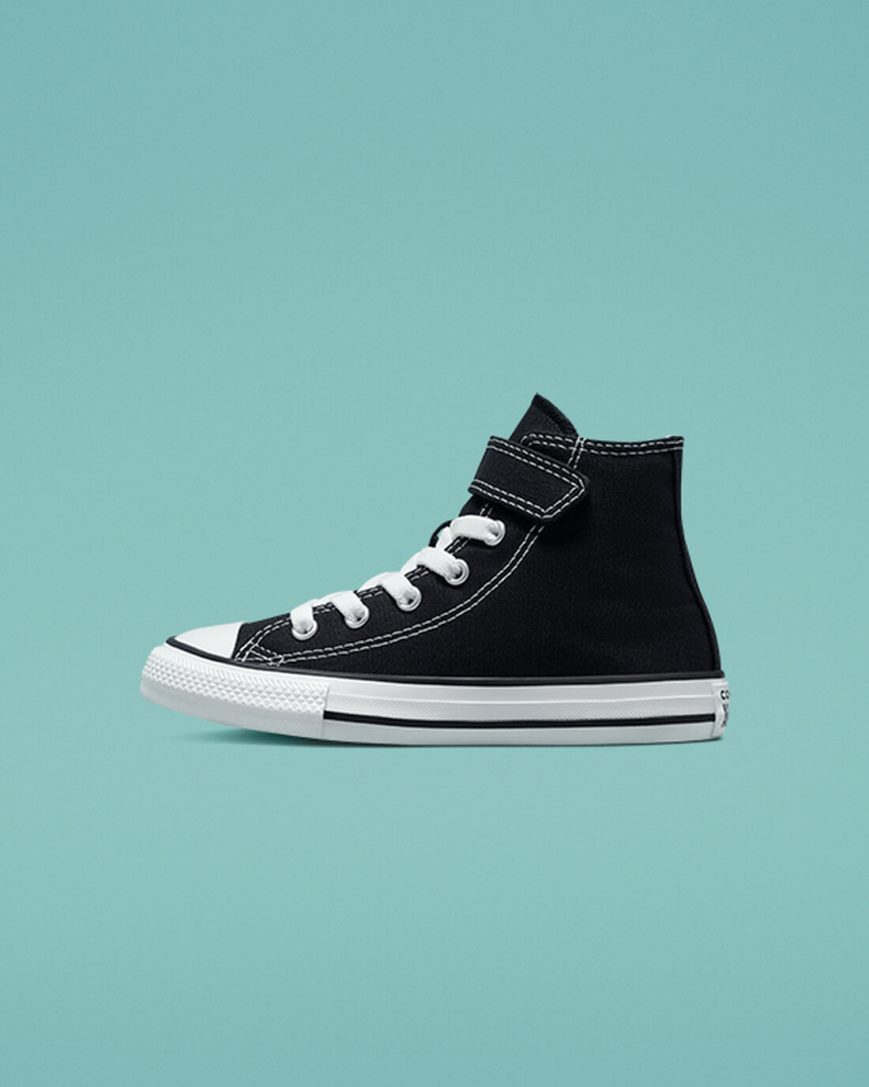 Tenisky Vysoke Converse Chuck Taylor All Star Easy-On Dievcenske Čierne Béžové Biele | SK UHBNR6